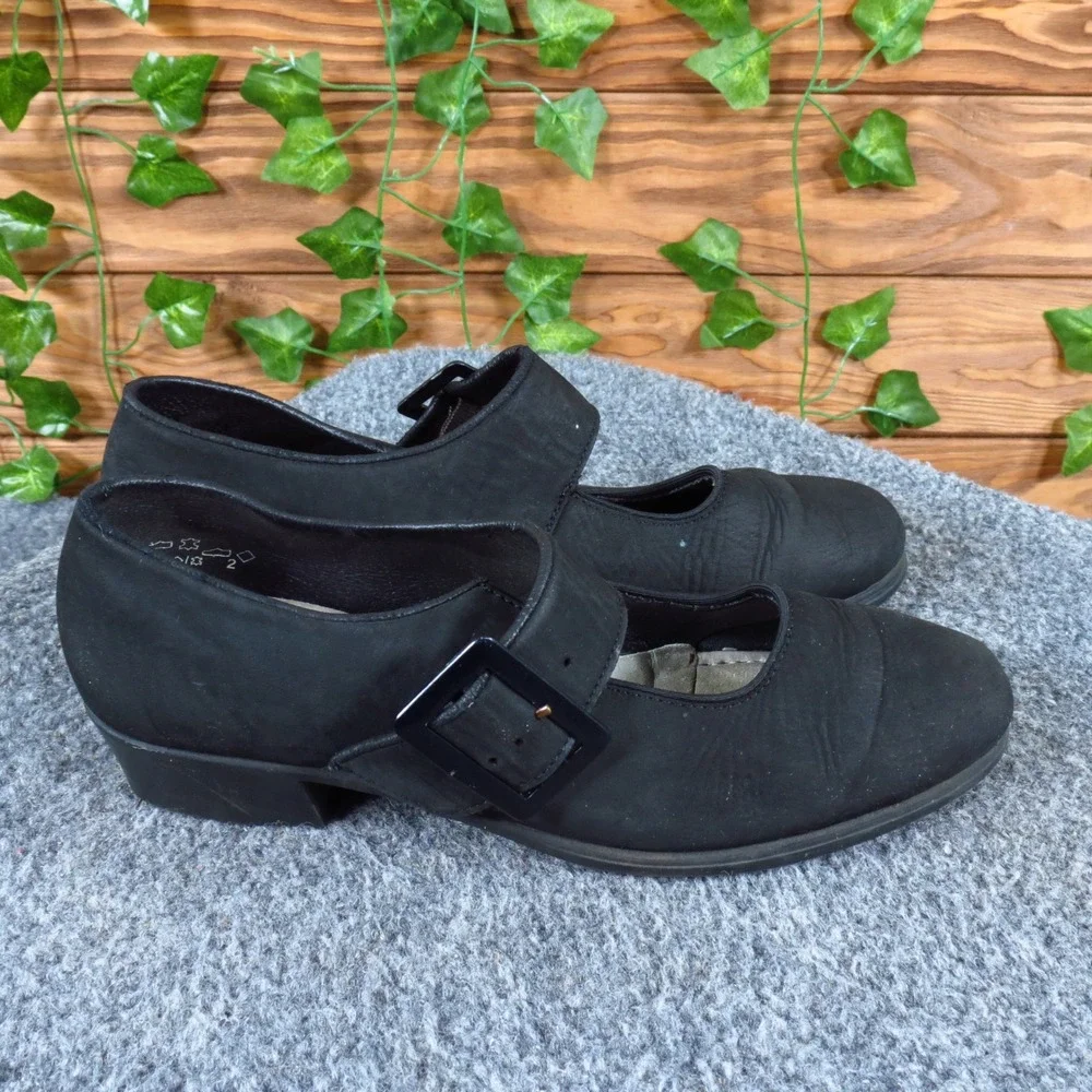 Rieker Ingrid‎ Girls Mary Jane Shoes Size 3.5 School Formal Vintage Black Nubuck